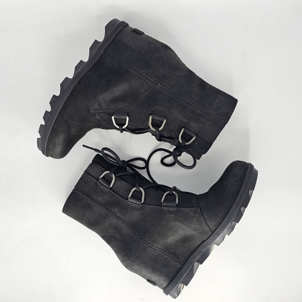 New Sorel Joan Of Arctic Wedge 2 II Black Sz 8.5